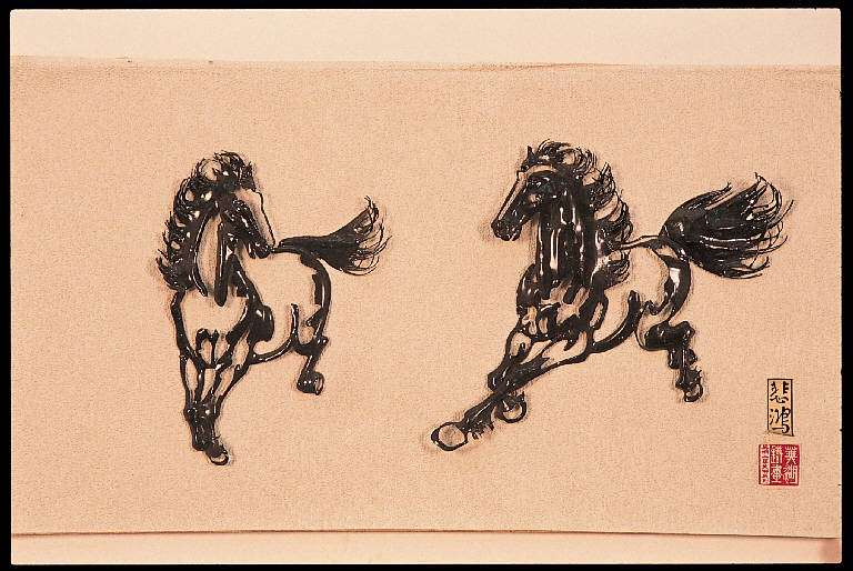 Cavalli, Cavalli (scultura) di Anonimo - ambito cinese (seconda metà sec. XX)