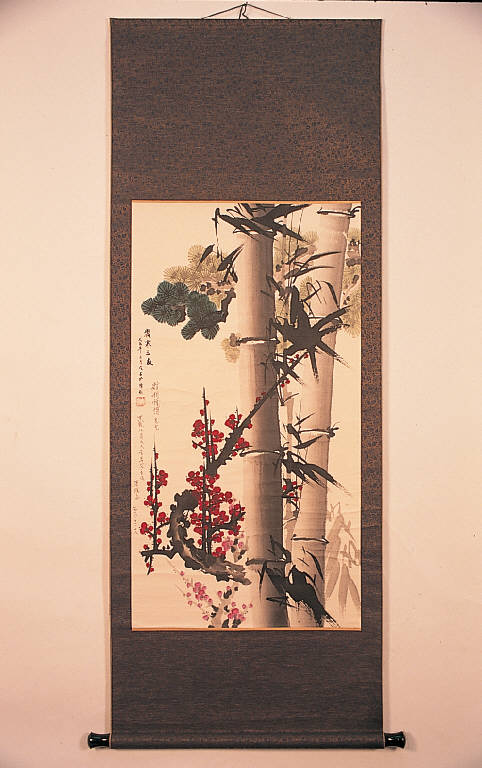 Canne di bambù (dipinto) - ambito cinese (seconda metà sec. XX)