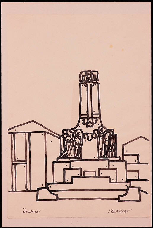 Besana Monumento (disegno) di Chersicla Bruno (ultimo quarto sec. XX)