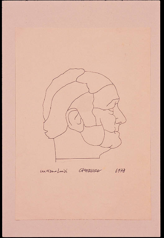 Luciano Luisi, Figura maschile (disegno) di Chersicla Bruno (sec. XX)