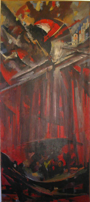 Apocalisse, Astratto (dipinto) di Fumagalli Ambrogio (sec. XX)