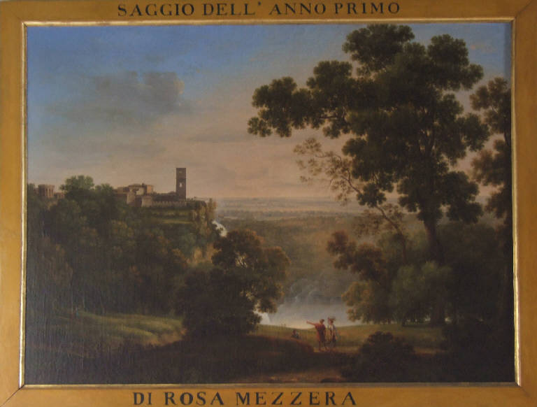 Le cascate di Tivoli, Cascate di Tivoli (dipinto) di Mezzera, Rosa (sec. XIX)