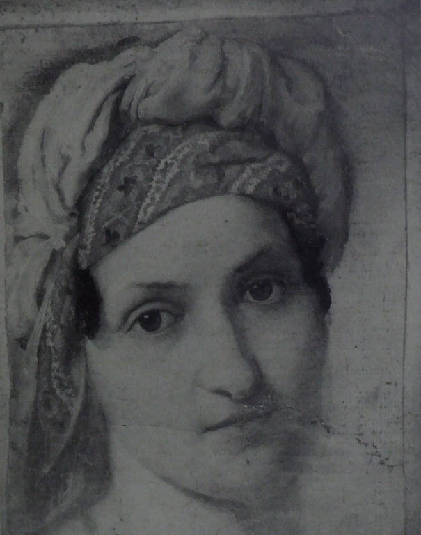 Ritratto della moglie Vincenza Scaccia, RITRATTO DELLA MOGLIE (dipinto) di Hayez, Francesco (sec. XIX)