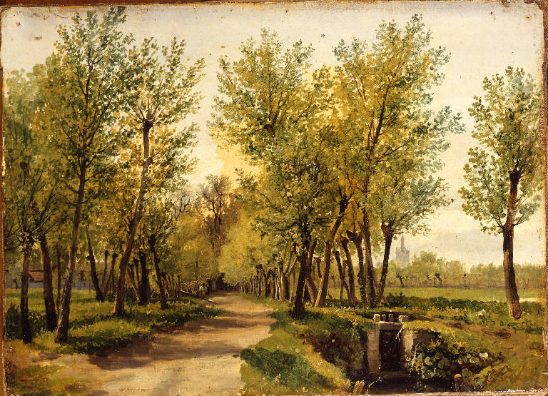 Paesaggio, Paesaggio (dipinto) di Riccardi, Luigi (sec. XIX)