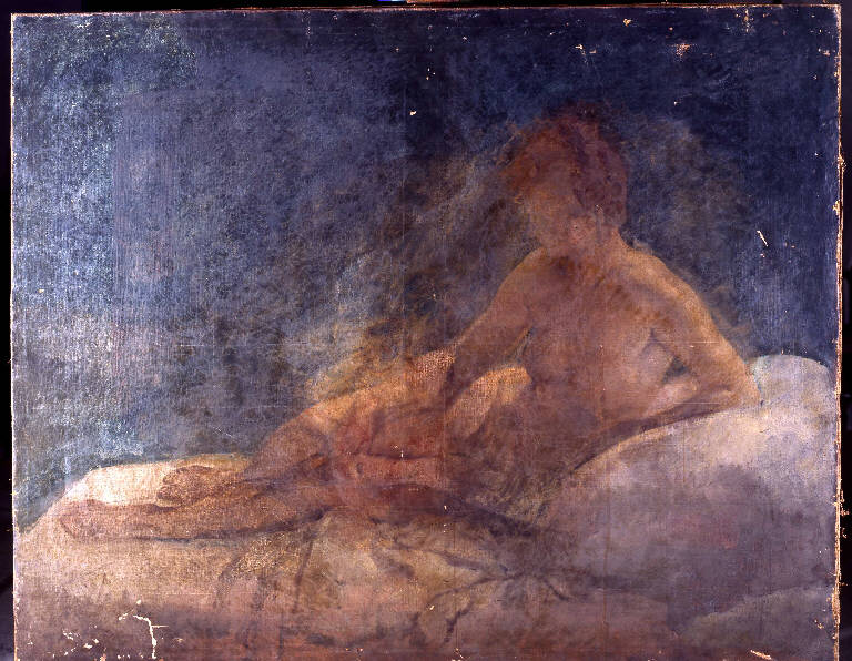 Nudo di donna stante, NUDO FEMMINILE (dipinto) di Hayez, Francesco (sec. XIX)