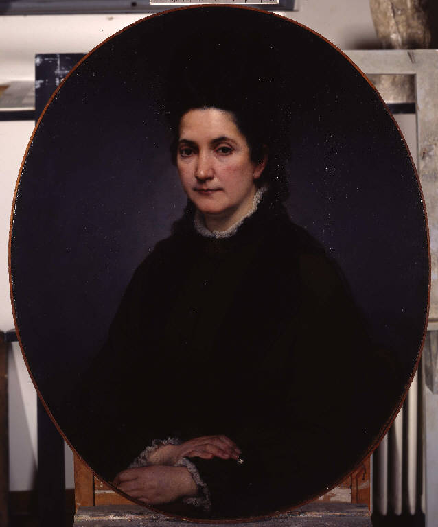 Ritratto di Angiolina Rossi Hayez, RITRATTO DI ANGIOLINA ROSSI HAYEZ (dipinto) di Hayez, Francesco (sec. XIX)
