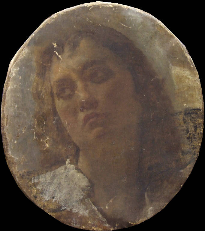 Studio di testa femminile, RITRATTO FEMMINILE (dipinto) di Hayez, Francesco (sec. XIX)