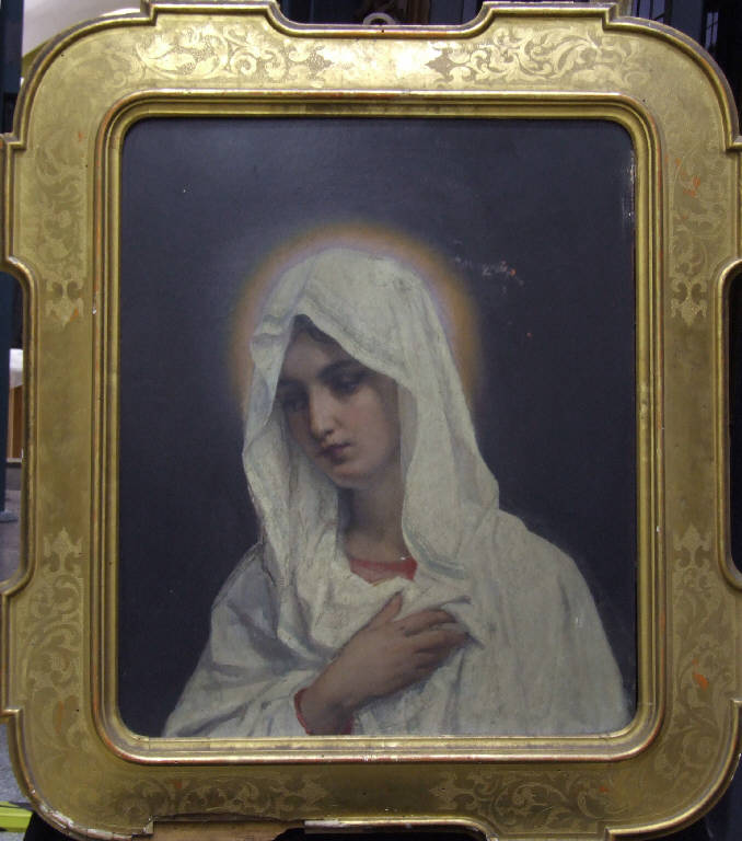 Busto della Vergine, MADONNA (dipinto) di Hayez, Francesco (sec. XIX)