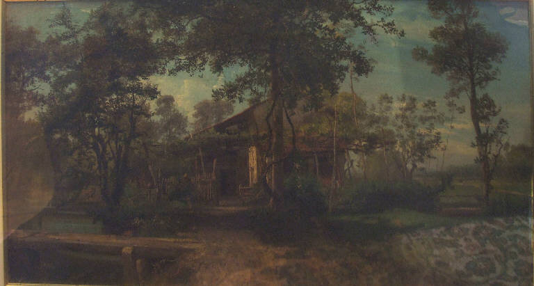 Paesaggio, Paesaggio (dipinto) di pittore, ignoto (seconda metà sec. XIX)