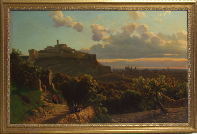 Veduta di Brescia, VEDUTA DI BRESCIA (dipinto) di Ferrari, Giovan Battista (sec. XIX)