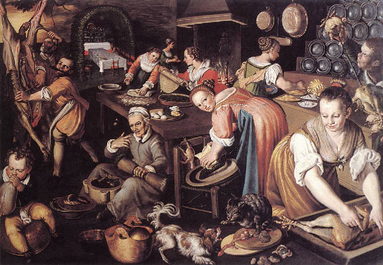Cucina, Cucina (dipinto) di Campi, Vincenzo (seconda metà sec. XVI)