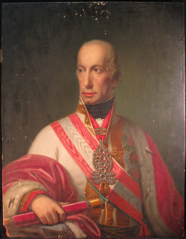 Ritratto dell'imperatore Francesco I, RITRATTO DI FRANCESCO I (dipinto) di Mazzola Giuseppe (inizio sec. XIX)