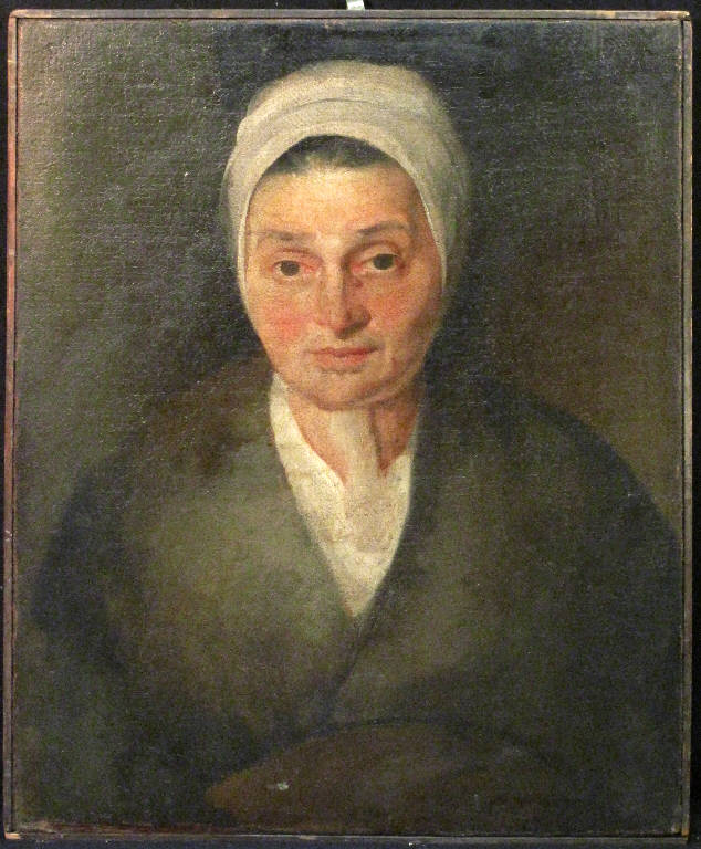 Ritratto di donna, RITRATTO FEMMINILE (dipinto) di pittore ignoto (fine/inizio secc. XIX/ XX)