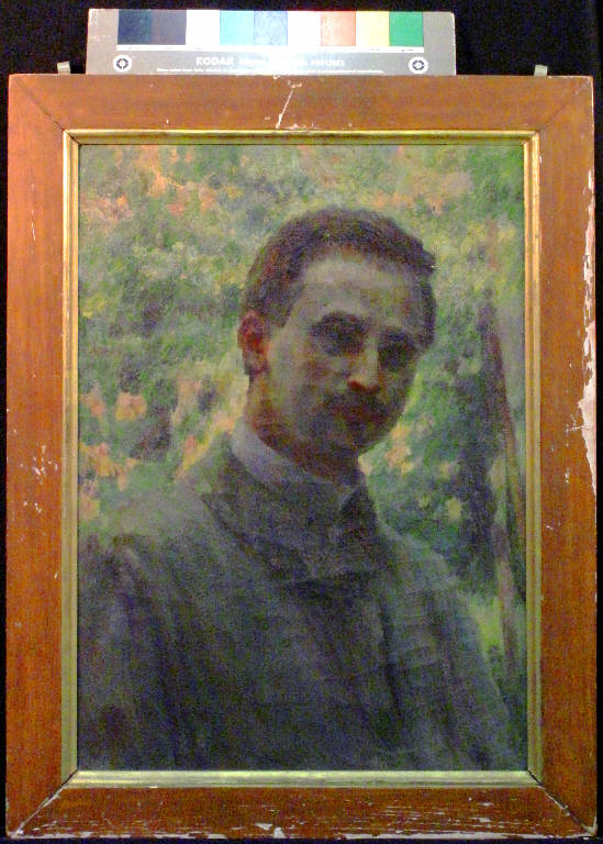 Autoritratto, RITRATTO MASCHILE (dipinto) di pittore ignoto; Mazzola Enrico (inizio sec. XX)
