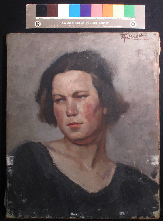 Autoritratto, RITRATTO FEMMINILE (dipinto) di Richter Annamaria (secondo quarto sec. XX)