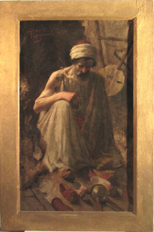 Arabo, RITRATTO DI UN ARABO (dipinto) di Todeschini Giovanni Battista (fine sec. XIX)