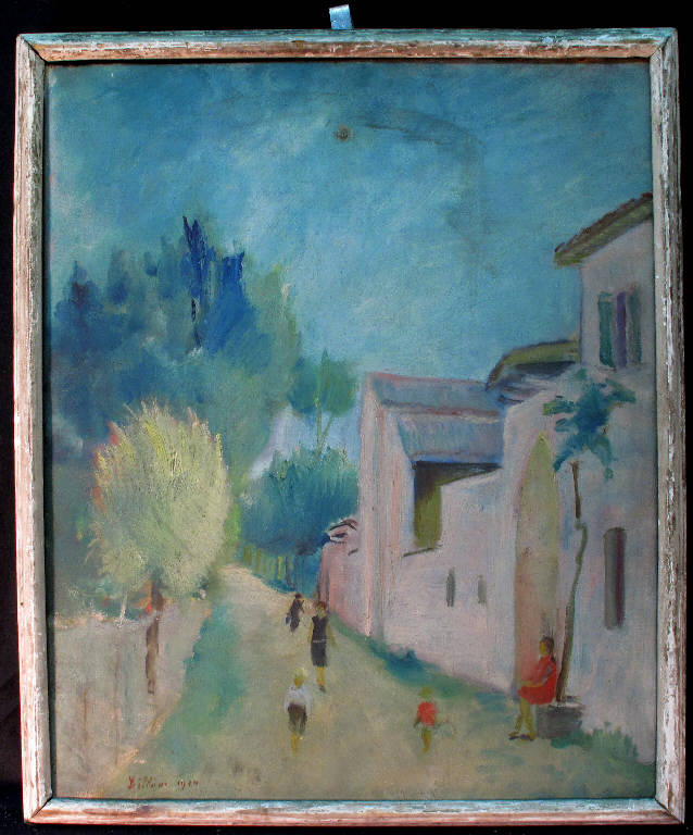 Paesaggio, PAESAGGIO (dipinto) di Lilloni Umberto (secondo quarto sec. XX)