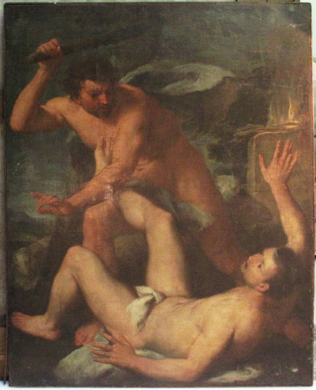 Caino e Abele, CAINO E ABELE (dipinto) di Lazzarini Gregorio (ultimo quarto sec. XVIII)