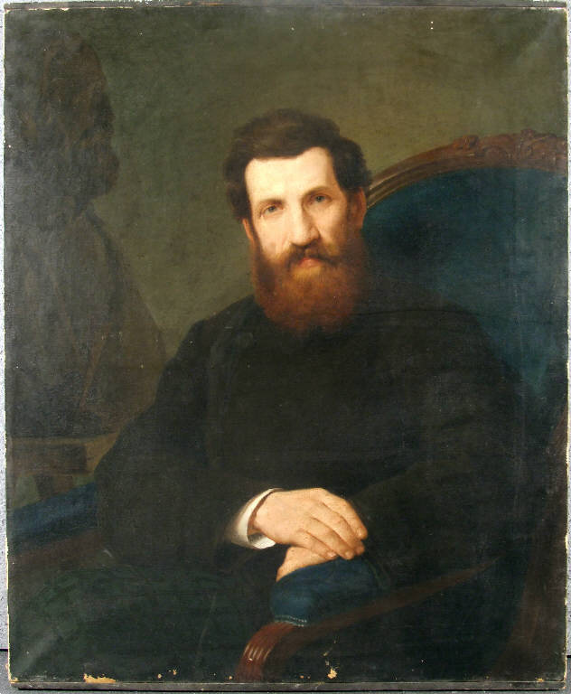 Ritratto di Alessandro Martegani, RITRATTO DI ALESSANDRO MARTEGANI (dipinto) di Sogni Giuseppe (terzo quarto sec. XIX)