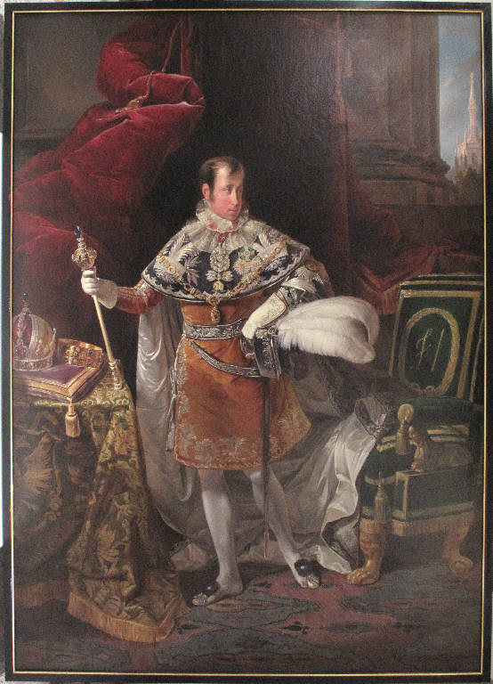 Ritratto di Ferdinando I d'Austria, RITRATTO DI FERDINANDO I (dipinto) di Molteni Giuseppe (sec. XIX)