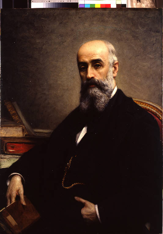 Ritratto del conte Franco Sebregondi, RITRATTO DI FRANCO SEBREGONDI (dipinto) di Bertini, Giuseppe (sec. XIX)