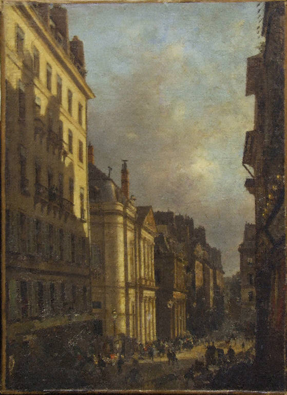Via di Parigi, VIA DI PARIGI (dipinto) di Canella, Giuseppe (sec. XIX)