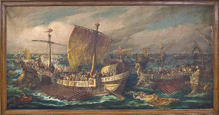 Anzio, Battaglia di Anzio (dipinto) di Grazi, L. (sec. XX)