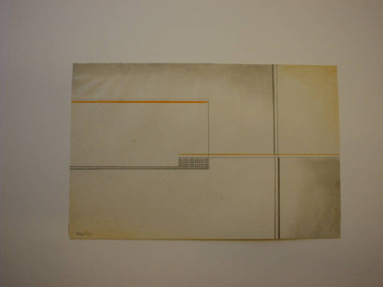 Struttura, Composizione astratta (disegno) di Parisi Giuseppe Vittorio (sec. XX)