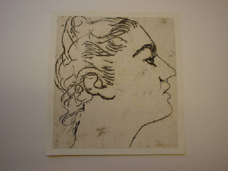 Ritratto di Lucia, RITRATTO FEMMINILE (disegno) di Parisi Giuseppe Vittorio (sec. XX)