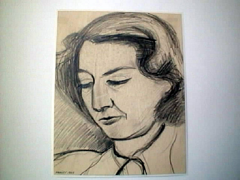 Ritratto di Golinka, RITRATTO FEMMINILE (disegno) di Parisi Giuseppe Vittorio (sec. XX)