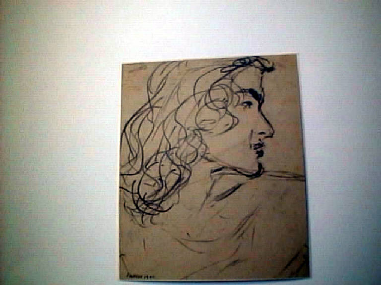 Ritratto di Marilena, Ritratto femminile (disegno) di Parisi Giuseppe Vittorio (sec. XX)