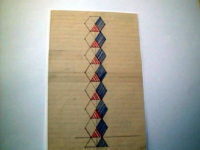 Modulo verticale, Astratto (disegno) di Parisi Giuseppe Vittorio (sec. XX)