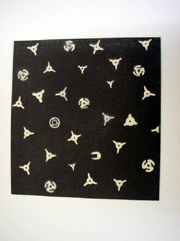Asteroidi (prova aerografica), Astratto (disegno) di Parisi Giuseppe Vittorio (sec. XX)