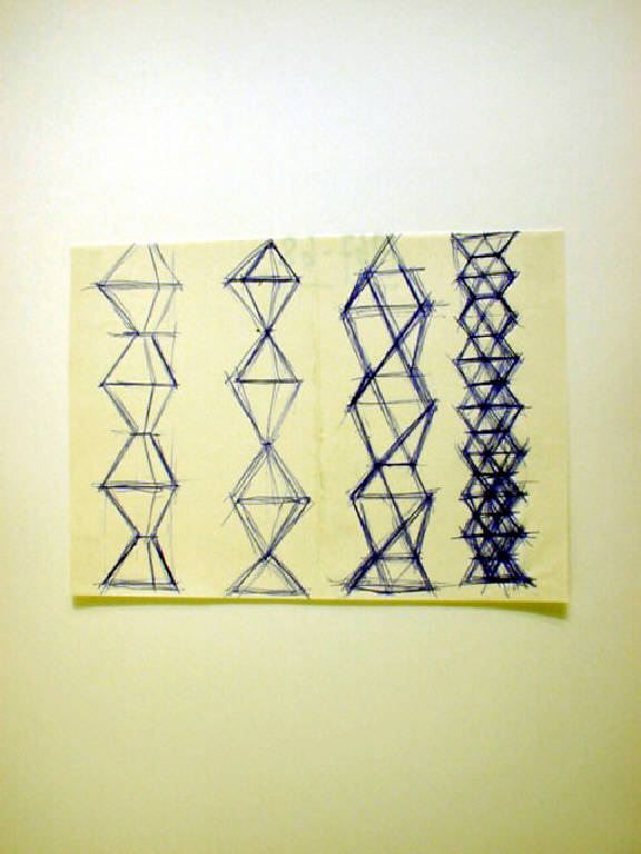 Studi per composizioni modulari, Astratto (disegno) di Parisi Giuseppe Vittorio (sec. XX)