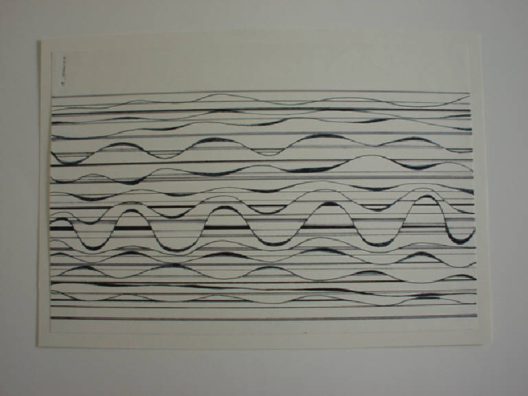 Alghe marine, Astratto (disegno) di Parisi Giuseppe Vittorio (sec. XX)