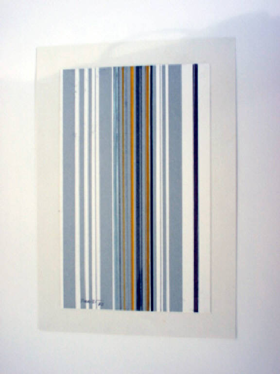 Traccia verticale, Astratto (disegno) di Parisi Giuseppe Vittorio (sec. XX)