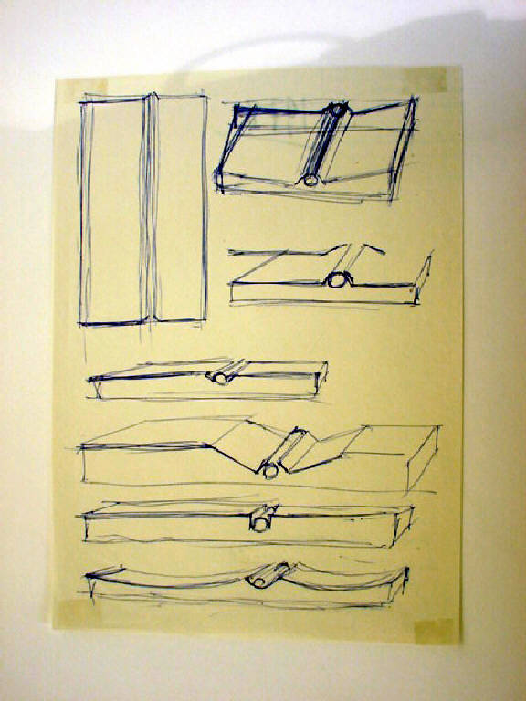 Studio per una composizione modulare, Progetto (disegno) di Parisi Giuseppe Vittorio (sec. XX)
