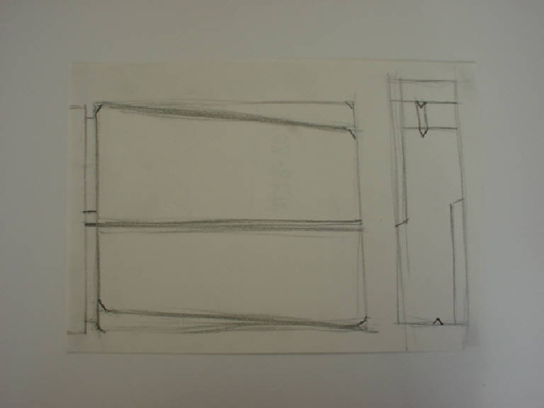 Studio per una composizione modulare, Progetto (disegno) di Parisi Giuseppe Vittorio (sec. XX)