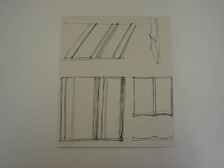 Studio per composizione modulare, Astratto (disegno) di Parisi Giuseppe Vittorio (sec. XX)