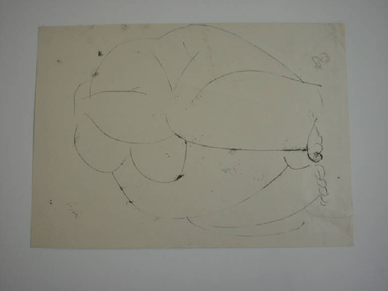 Nudo femminile (disegno) di Tot Amerigo (sec. XX)