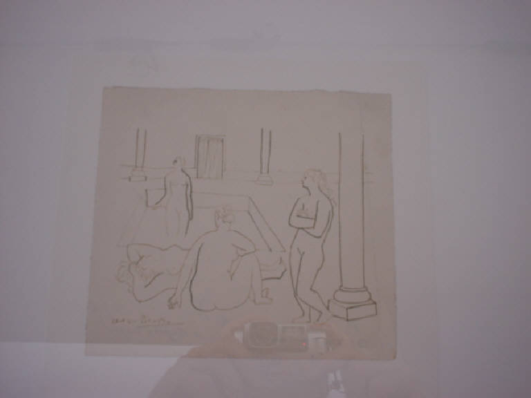 Studio per il bagno turco (disegno) di Pablo Picasso (sec. XX)