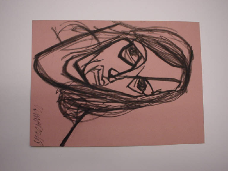 Ritratto della moglie (disegno) di Camarca Antonio (sec. XX)