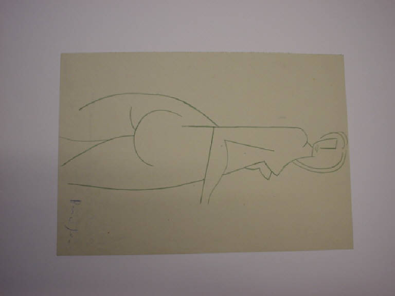Nudo femminile (disegno) di Bracaglia Paolo (sec. XX)