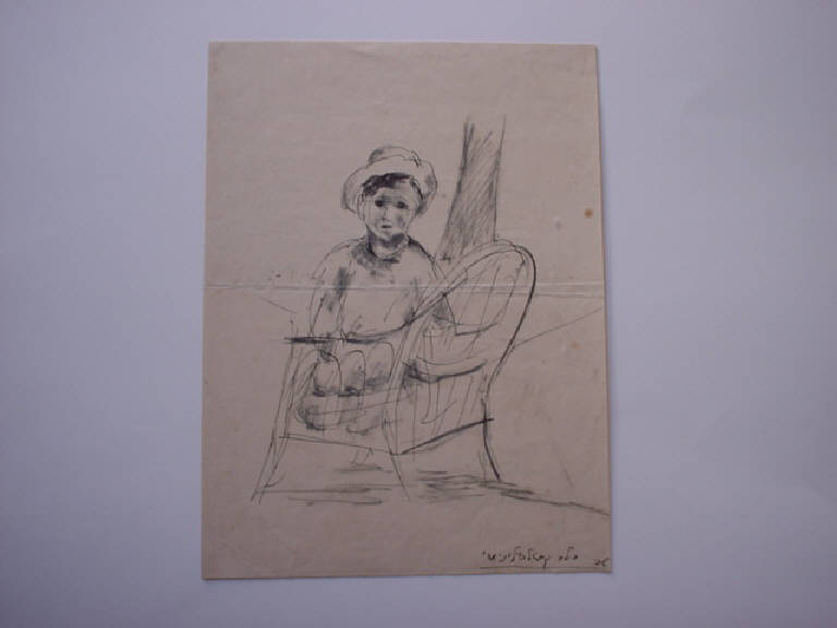 Fanciullo (disegno) di Castelbolognese Carlo (sec. XX)