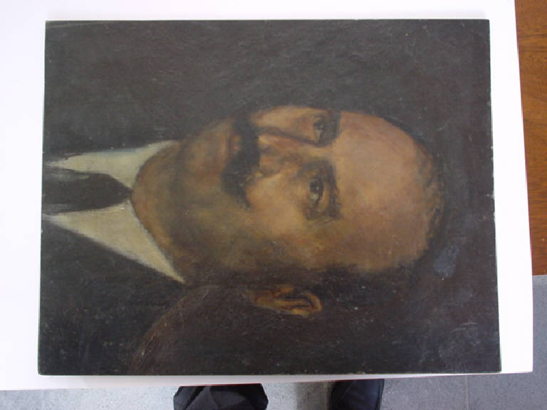 Ritratto del padre (dipinto) di Parisi Giuseppe Vittorio (sec. XX)