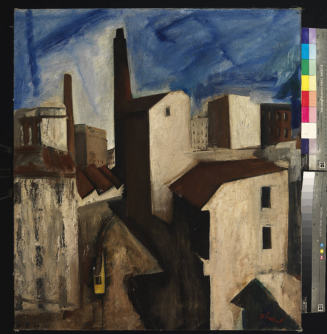 Paesaggio urbano (dipinto) di Sironi, Mario (sec. XX)