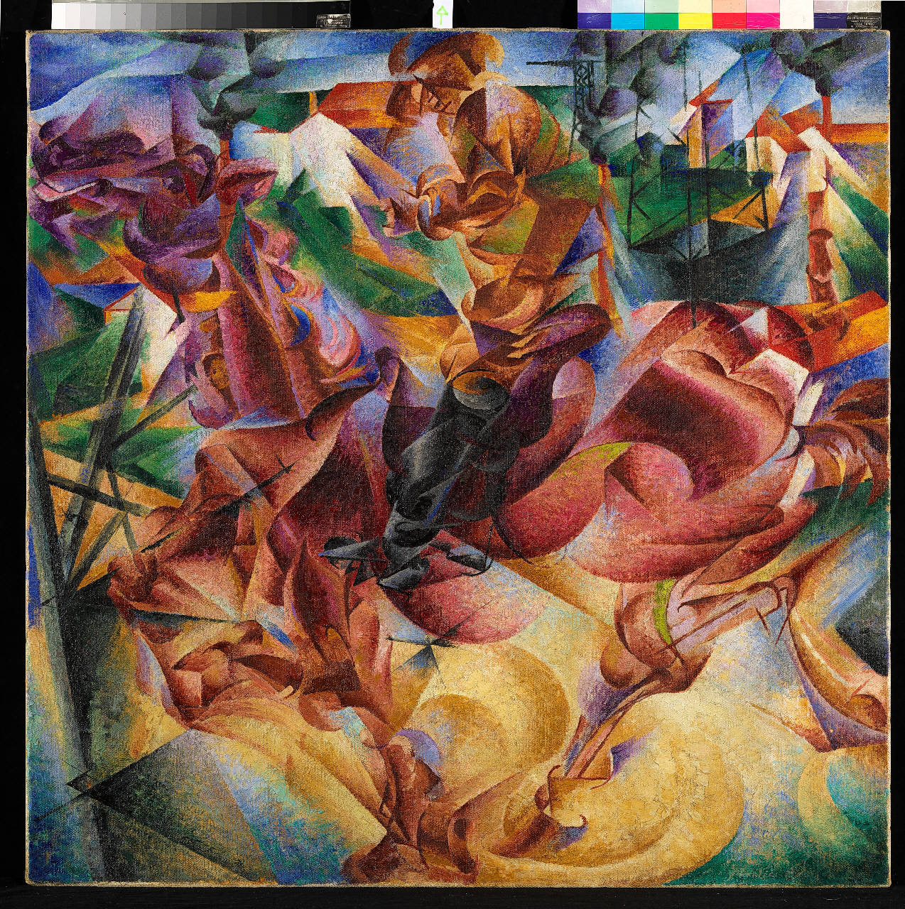 Elasticità, Composizione futurista (dipinto) di Boccioni, Umberto (sec. XX)