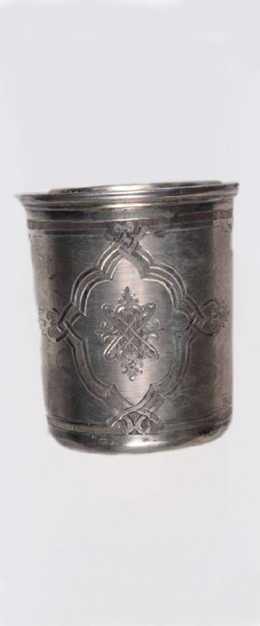 bicchiere di argentiere "FG" - manifattura di San Pietroburgo (sec. XIX)