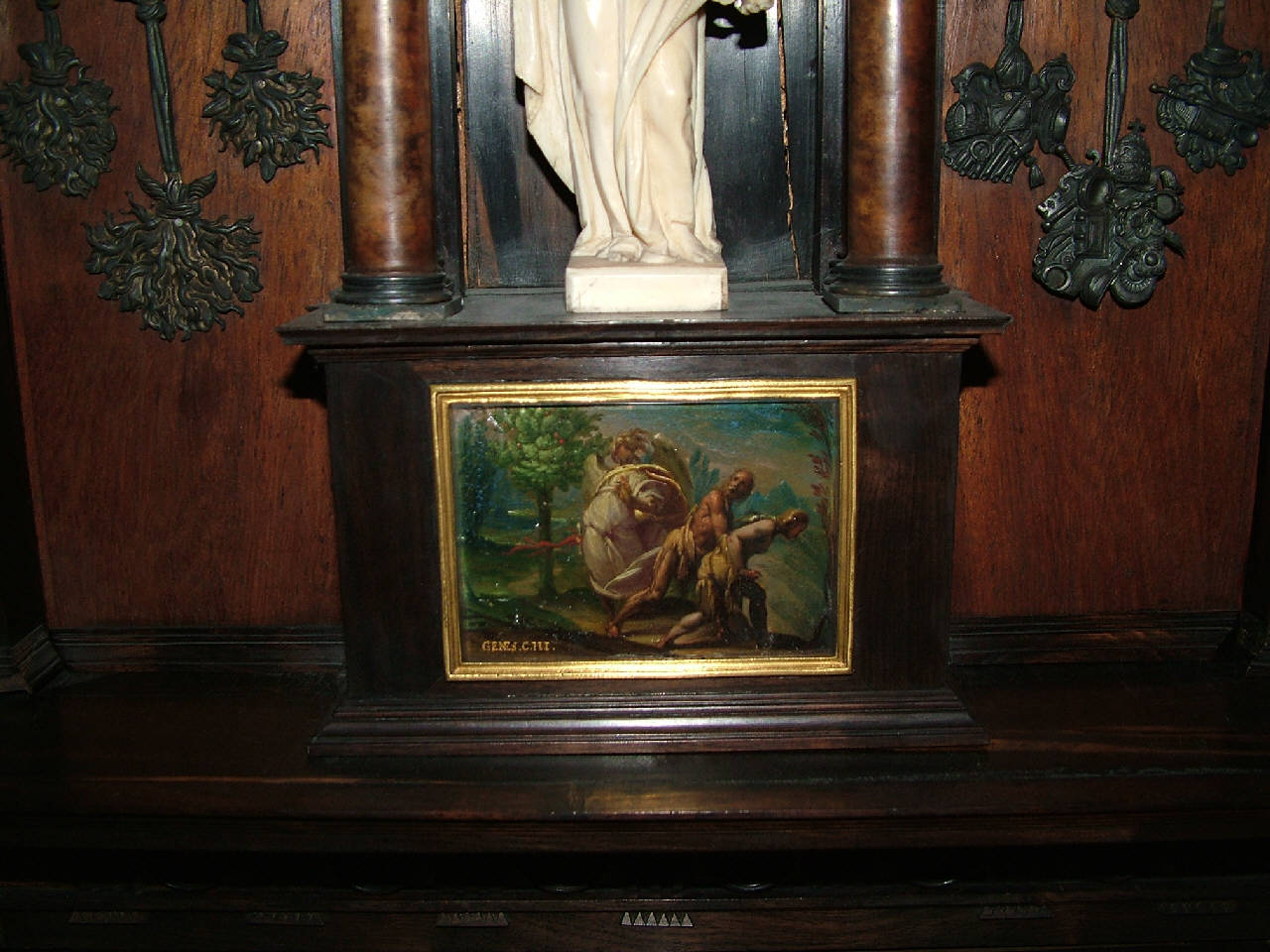 Adamo e Eva scacciati dall'angelo dal paradiso terrestre (dipinto) di Mazzucchelli Pier Francesco detto il Morazzone (primo quarto sec. XVII)