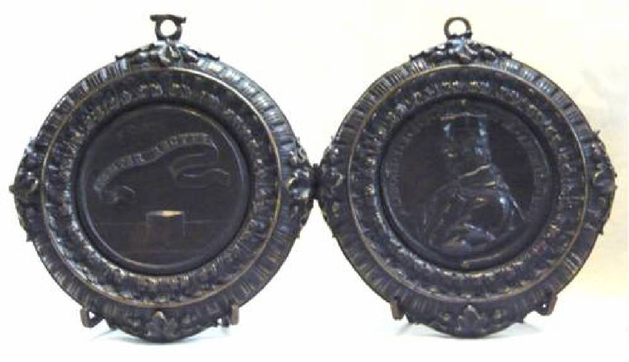 Cardinale Alfonso Litta (medaglia) di Travani. Gioachino Francesco - arte italiana (seconda metà sec. XVII)
